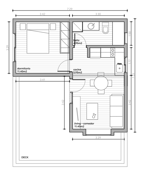 Plano del modelo Small